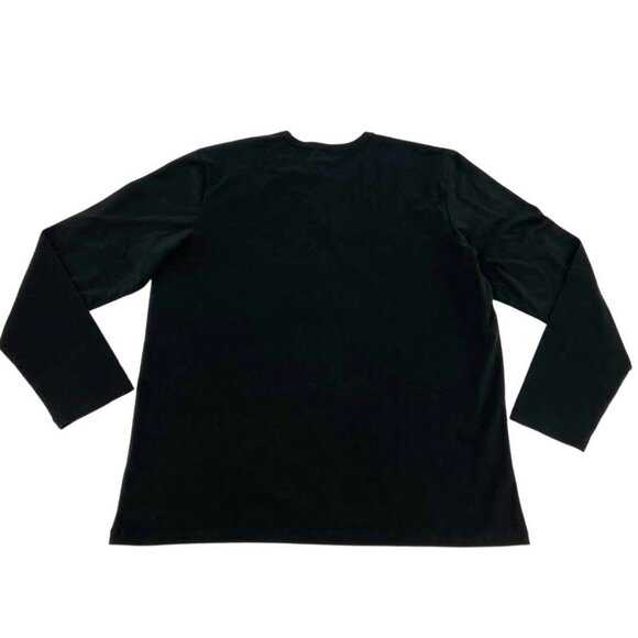 Rough Dress Men's Black Supima Cotton Long Sleeve Shirt / Size XLarge - Picture 2 of 2